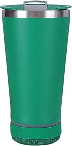 Copo Termico 473ml E Caixa De Som Bluetooth Com Tampa Abridor Inox Iluminação Led Rgb Bateria de Longa Duração